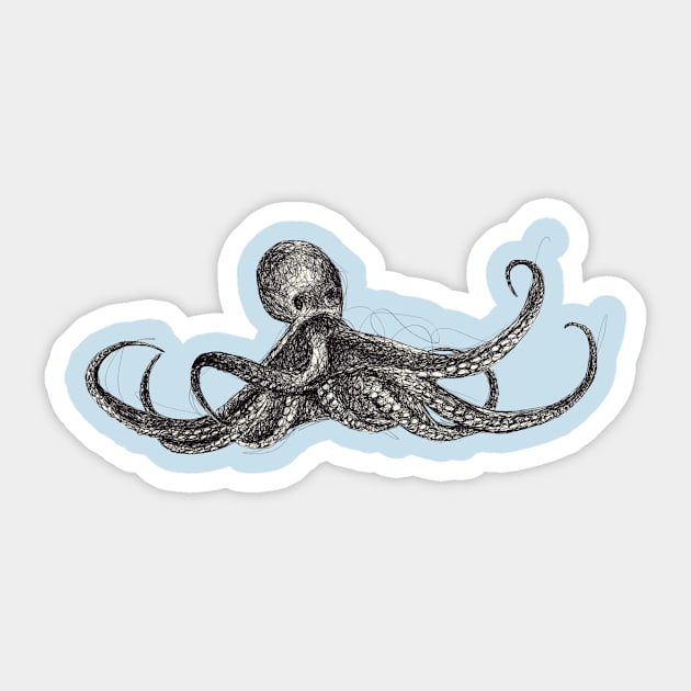 Octopus Sticker by UrsulaRodgers